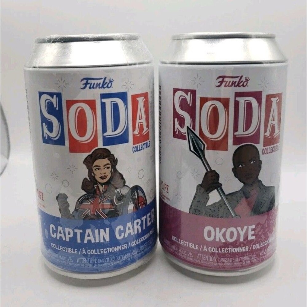 Funko Soda Marvel's What If: Captain Carter & Okoye Vinyl Figures NEW SEALED